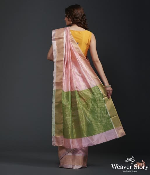 Light_pink_handwoven_jangla_saree_woven_in_chanderi_WeaverStory_03