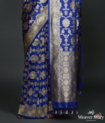 Royal_Blue_sona_rupa_kadhwa_jangla_with_intricate_floral_jaal_WeaverStory_04