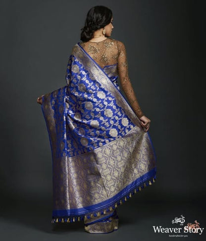 Royal_Blue_sona_rupa_kadhwa_jangla_with_intricate_floral_jaal_WeaverStory_03