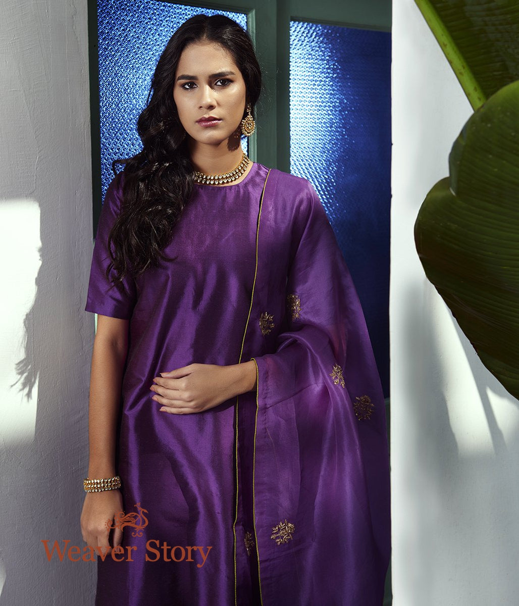 Purple_Dupion_Silk_Suit_with_Hand_Embroidered_Dupatta_WeaverStory_01