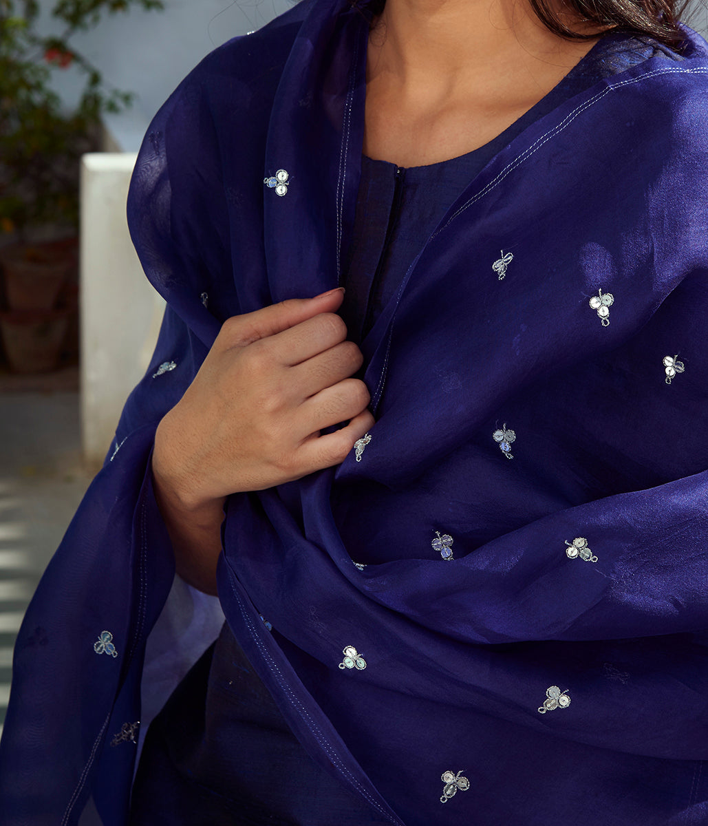Hand_embroidered_raw_silk_suit_in_navy_blue_color_with_Hand_embroidery_dupatta_and_silk_pants_WeaverStory_04