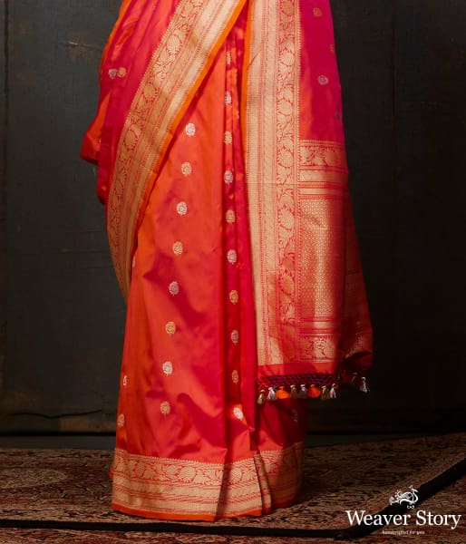 Pink_and_Orange_dual_tone_kadhwa_banarasi_saree_with_brocade_blouse_WeaverStory_04