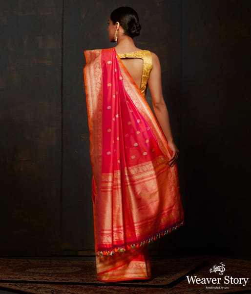 Pink_and_Orange_dual_tone_kadhwa_banarasi_saree_with_brocade_blouse_WeaverStory_03