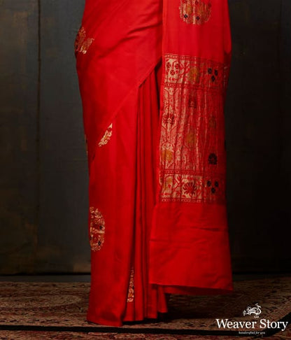 Red_katan_silk_saree_with_meenakari_WeaverStory_04