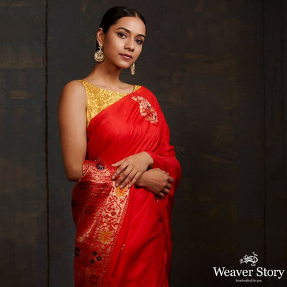 Red_katan_silk_saree_with_meenakari_WeaverStory_01