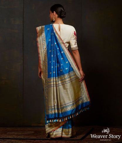 Turquoise_blue_dual_tone_kadhwa_banarasi_saree_with_brocade_blouse_WeaverStory_03