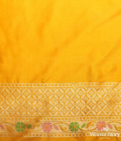 Handwoven_Banarasi_katan_silk_saree_in_mustard_yellow_with_meenakari_jaal_WeaverStory_05