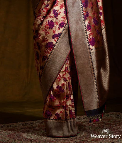 Wine_and_Copper_kimkhab_saree_with_meenakari_jaal_WeaverStory_04