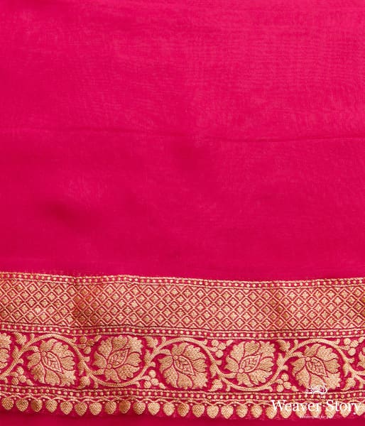 Handwoven_Pink_Banarasi_Georgette_Saree_in_Diagonal_Weave_WeaverStory_05