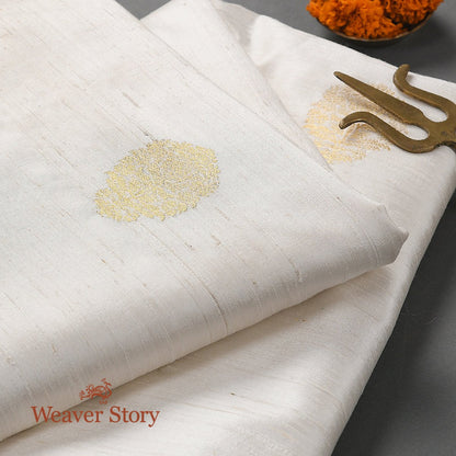 Handloom_Tusser_Silk_Kadhwa_Booti_Fabric_WeaverStory_01