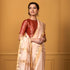 Handwoven_Peach_Small_Booti_Saree_with_Temple_Border_WeaverStory_01