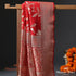 Handwoven_Red_Munga_Silk_Dupatta_with_Cutwork_Jaal_WeaverStory_01