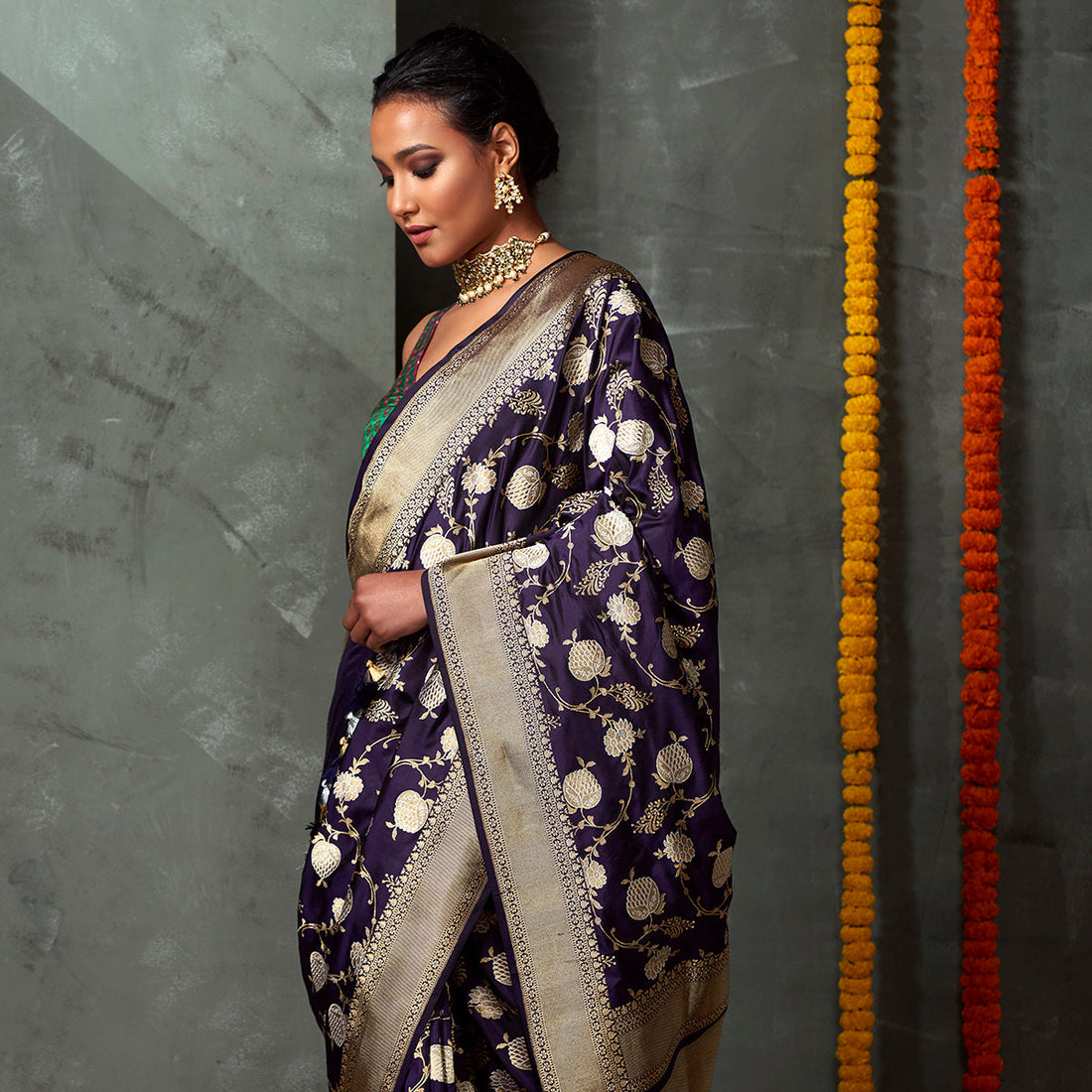 Handloom_Purple_Sona_Rupa_Kadhwa_Jangla_Saree_WeaverStory_01