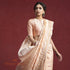 Handwoven_Peach_Chanderi_Silk_Saree_with_Zari_Marigold_Flowers_WeaverStory_01