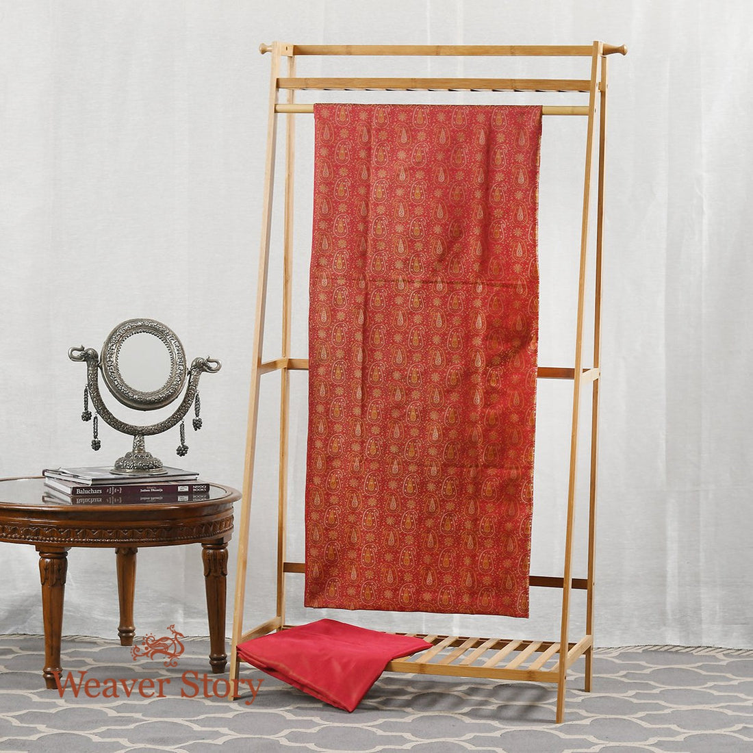 Handwoven_Red_Jamawar_Suit_Set_with_Paisley_Motifs_WeaverStory_01