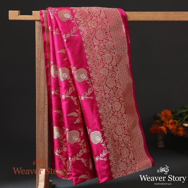 Handwoven_Pink_Kadhwa_Jangla_Dupatta_with_Sona_Rupa_Zari_WeaverStory_01