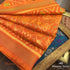 Handwoven_Single_Ikat_Patola_Dupatta_in_Orange_WeaverStory_01