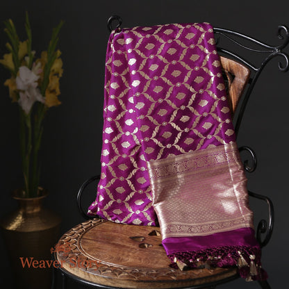 Handloom_Purple_Katan_Silk_Cutwork_Jangla_Dupatta_WeaverStory_01