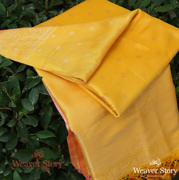 Handwoven_Yellow_Zari_Tanchoi_Dupatta_WeaverStory_01