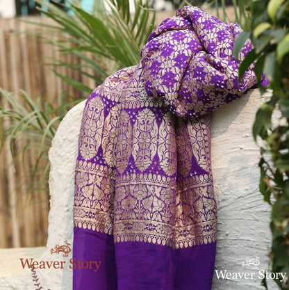 Handwoven_Banarasi_Bandhani_Georgette_Dupatta_WeaverStory_01