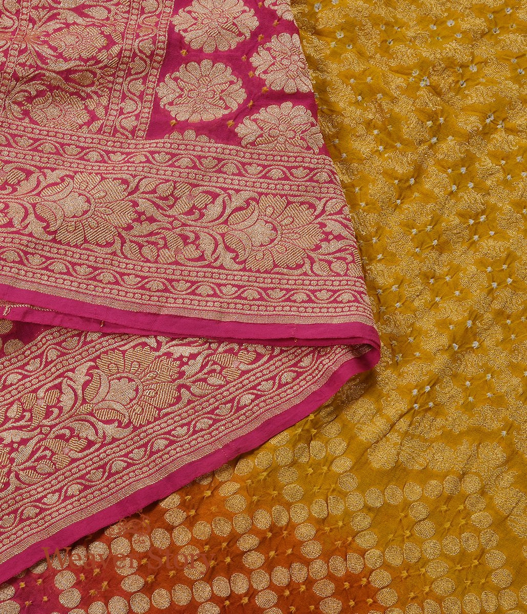 Handloom_Yellow_Bandhej_Dupatta_WeaverStory_01