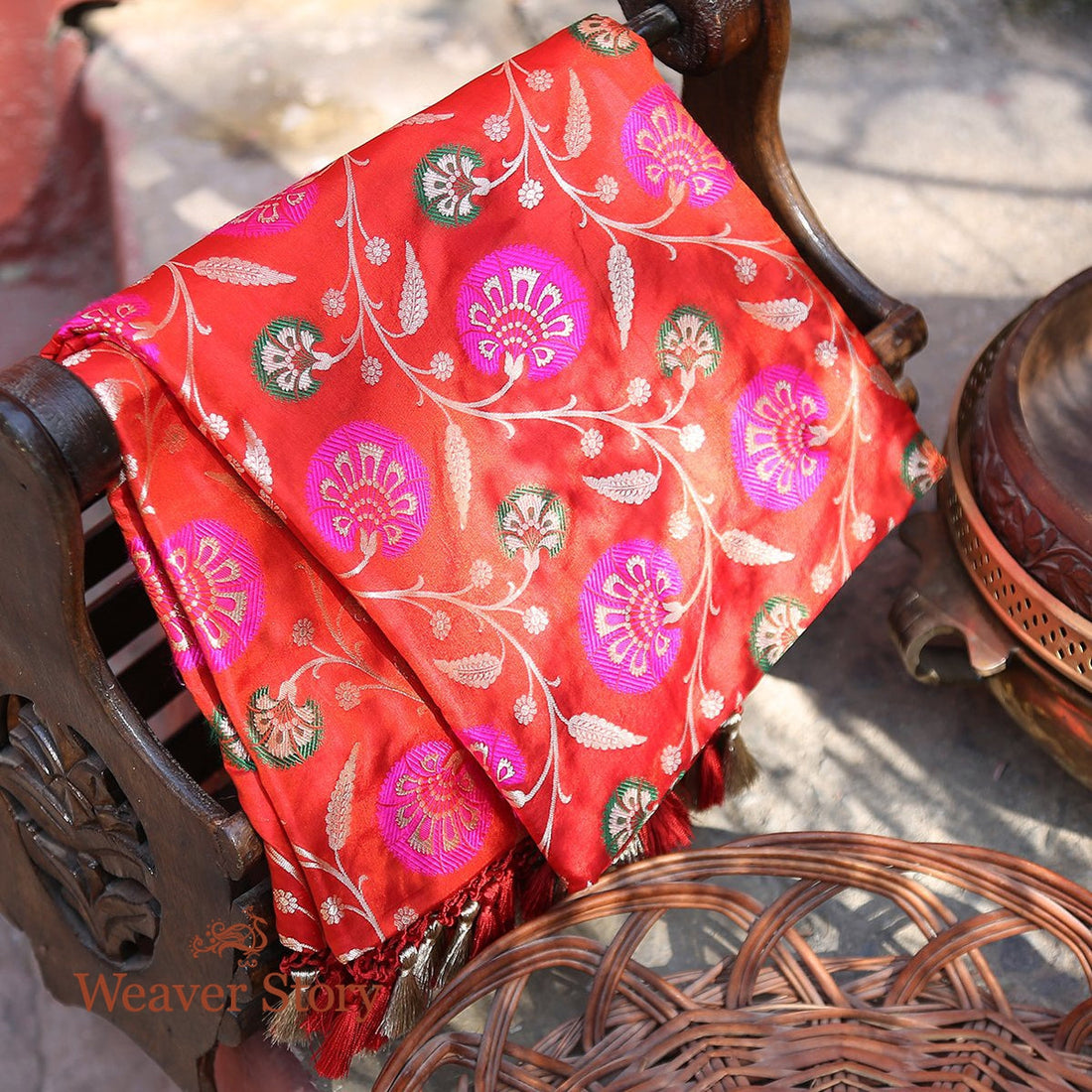 Handloom_Rust_Meenakari_Jangla_Dupatta_WeaverStory_01