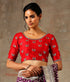 Red_Raw_Silk_Blouse_with_Chaand_Boota_Zardozi_Embroidery_WeaverStory_01