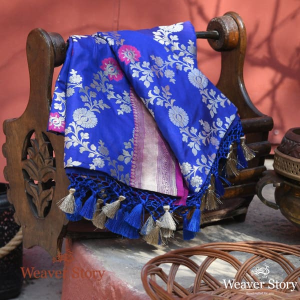 Handwoven_Blue_Meenakari_Jangla_Dupatta_WeaverStory_01