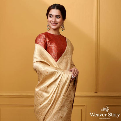 Handwoven_Gold_Tissue_Shikargah_Saree_WeaverStory_01