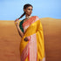 Handwoven_Yellow_Banarasi_Saree_with_Pink_Border_WeaverStory_01