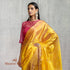 Handwoven_Yellow_Gold_Saree_with_Small_Floral_Booti_WeaverStory_01