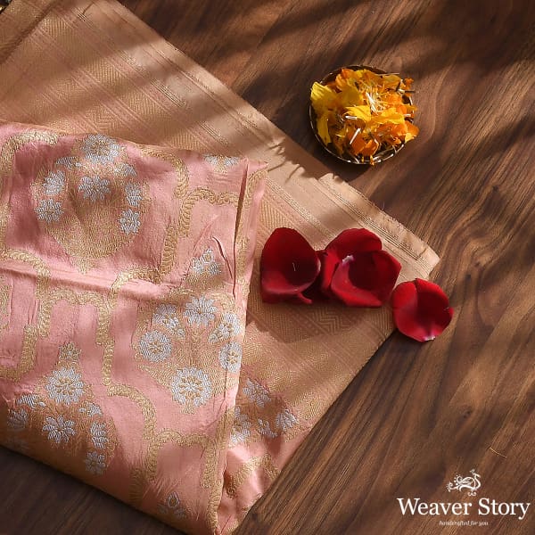 Handwoven_Light_Peach_Kadhwa_Jangla_Dupatta_WeaverStory_01