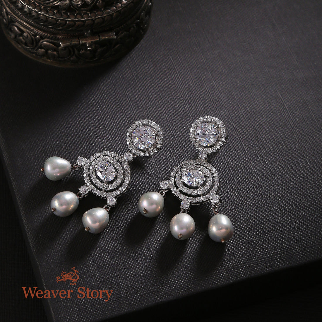 Shahina_Earrings_with_Zircons_Crafted_in_Pure_Silver_WeaverStory_01