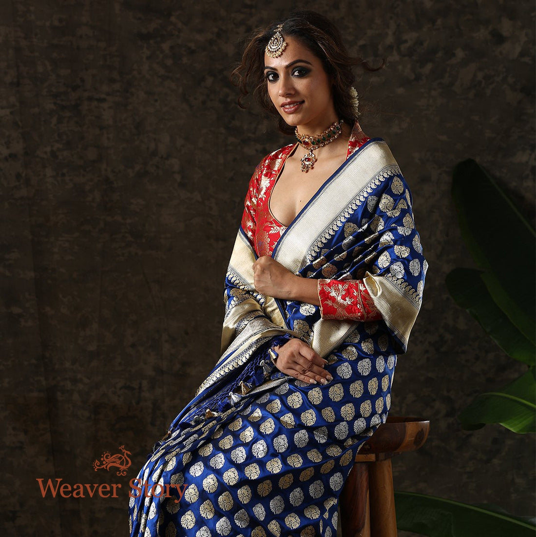 Handloom_Blue_Sona_Rupa_Bootidar_Jangla_Saree_WeaverStory_01
