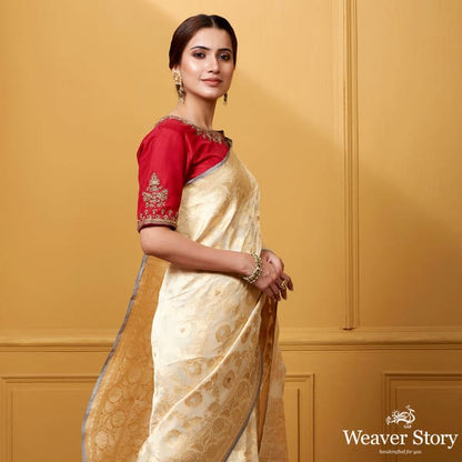 Tissue_jangla_with_meenakari_saree_WeaverStory_01