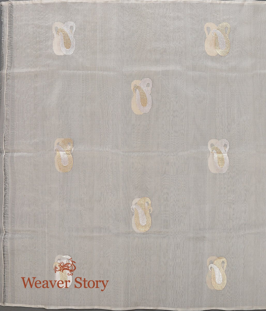 Handloom_White_Dual_Paisley_Organza_Dupatta_WeaverStory_01