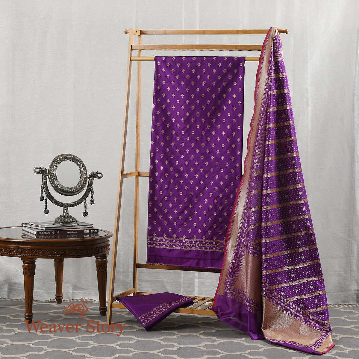 Handwoven_Purple_Katan_Silk_Suit_with_Jamdani_Booti_in_Cutwork_Weave_WeaverStory_01