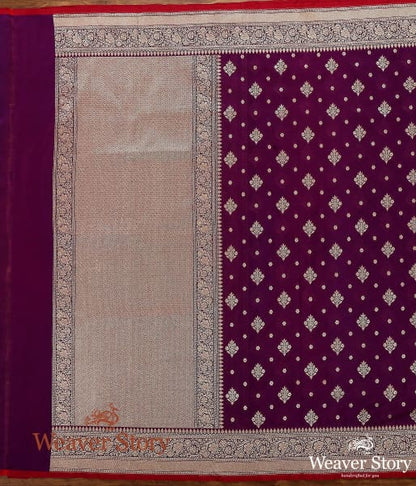 Handwoven_Purple_Katan_Georgette_Dupatta_WeaverStory_02