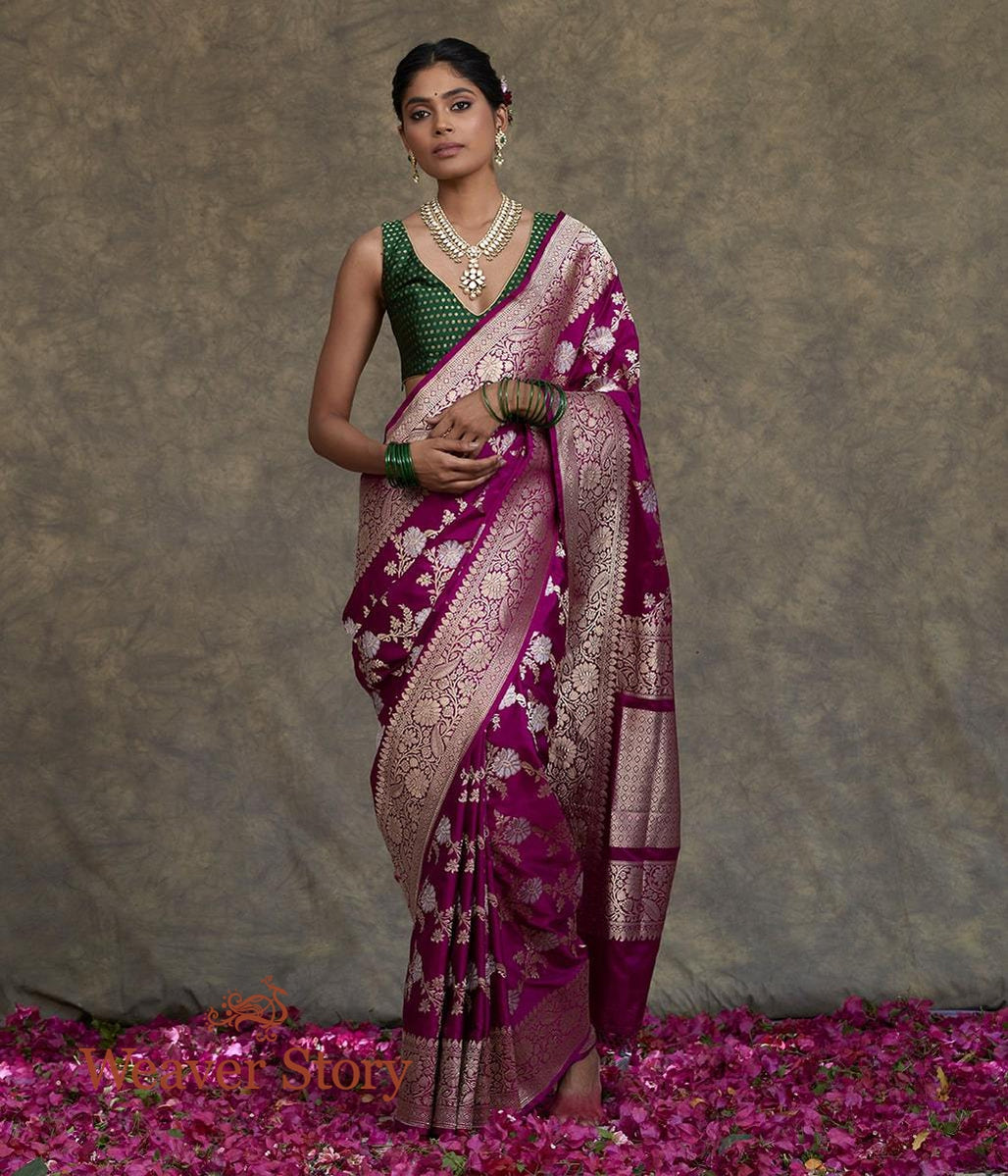 Handwoven_Purple_Sona_Rupa_Floral_Jaal_Saree_with_Brocade_Blouse_WeaverStory_02