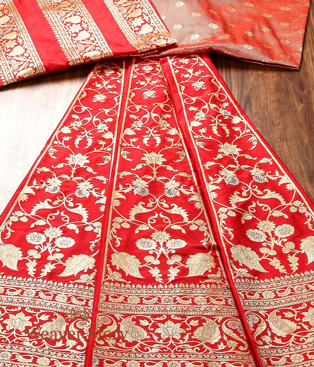 Handloom_Red_Banarasi_Lehenga_with_Meenakari_work_WeaverStory_02