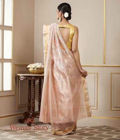 Handwoven_Soft_Pink_Chanderi_Silk_Saree_with_Gold_and_Silver_Zari_Floral_Jaal_WeaverStory_03
