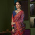 Handwoven_Blue_and_Red_Dual_Tone_Gujarat_Patola_Saree_with_Red_Border_WeaverStory_01