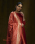 Red_Pure_Mulberry_Silk_Kalidar_Suit_Set_with_Banarasi_Dupatta_WeaverStory_01