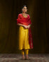 Mustard_Mulberry_Silk_Suit_with_Red_Hand_Embroidered_Dupatta_WeaverStory_01