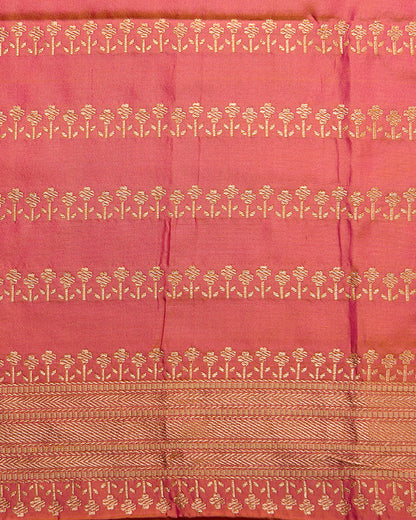 Mustard_Handloom_Pure_Katan_Silk_Banarasi_Saree_with_Kadhwa_Floral_Border_in_Pink_WeaverStory_05