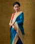 Peacock_Blue_Banarasi_Handloom_Saree_with_Kadhwa_Meenakari_Border_and_Konia_WeaverStory_01