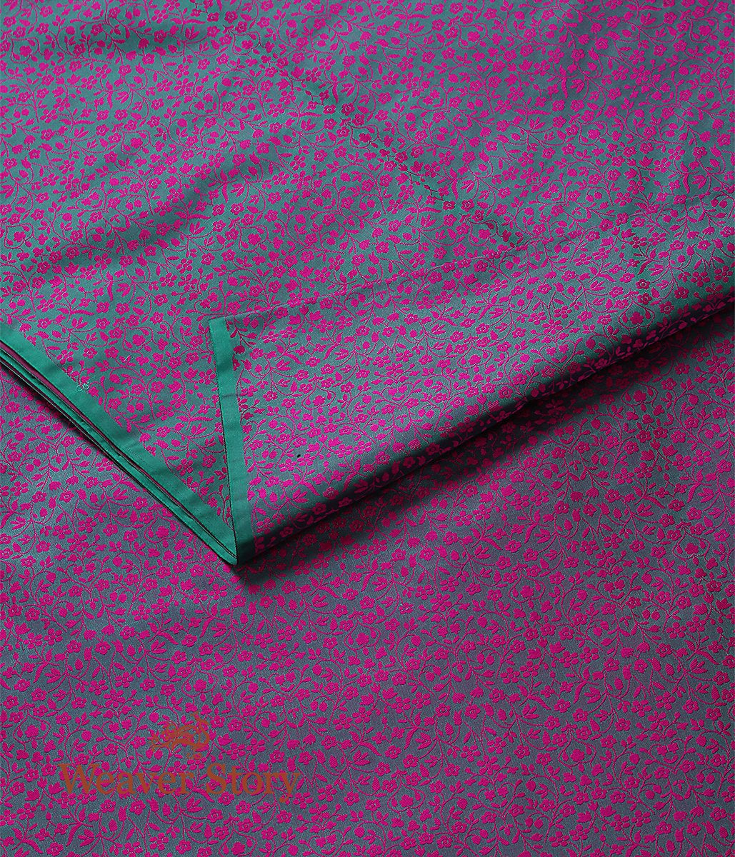Handloom_Green_and_Pink_Self_Tanchoi_Fabric_WeaverStory_02