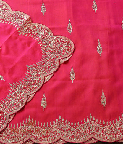 Handloom_Pink_Banarasi_Dupatta_with_Scalloped_Borders_WeaverStory_02