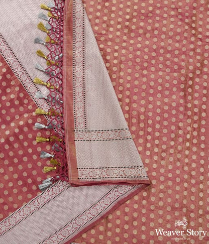 Handwoven_Pink_and_Gold_Silk_Tissue_Dupatta_with_Silver_Zari_WeaverStory_02