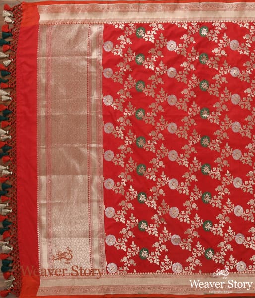 Handwoven_Red_Meenakari_Jangla_Dupatta_WeaverStory_01